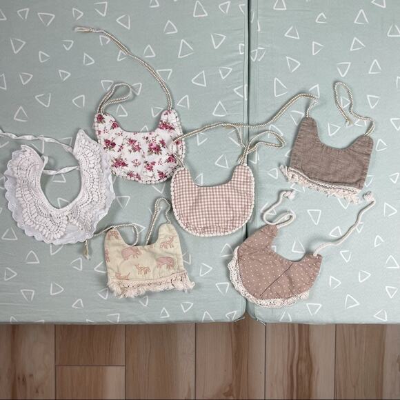 Bundle of 6 small shop bibs mostly reversible - Picture 1 of 7